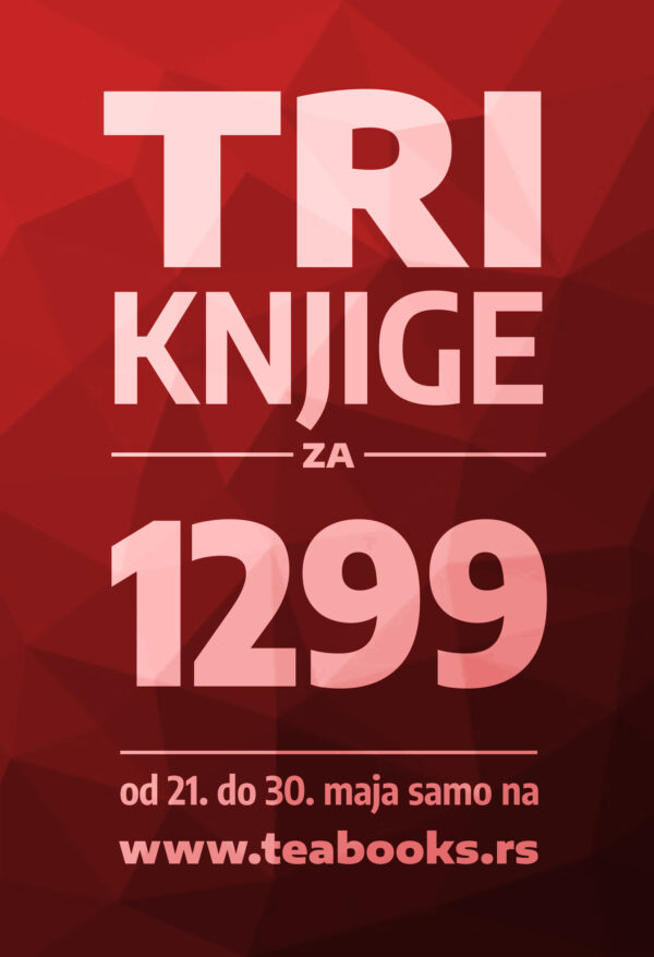 knjiga 3 za 1299 maj2 2026 bordo 3 za 1299 dinara (bordo akcija) - Slika 1