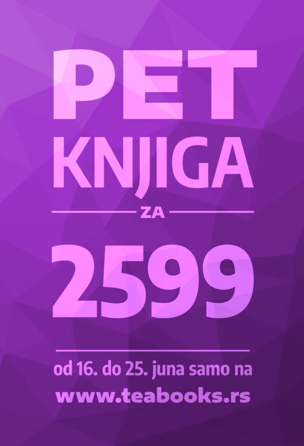 knjiga 5 za 2599 jun 2026 ljubičasta 5 za 2599 dinara (ljubičasta akcija) - Slika 1